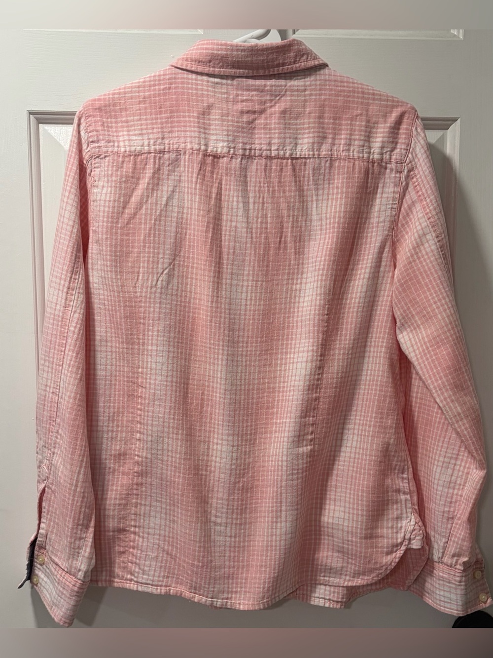 Tommy Hilfiger Pink & White Gingham Check Button-Up Shirt - Size L/G - Picture 2 of 8